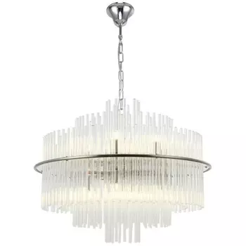 Люстра подвесная Eclipse 13xG9 LED 5Вт, размер 60x60x63-150 см, цвет никель