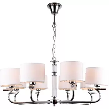 Люстра подвесная Ellada 8xE14 40Вт, размер 77x77x64-90 см, цвет хром