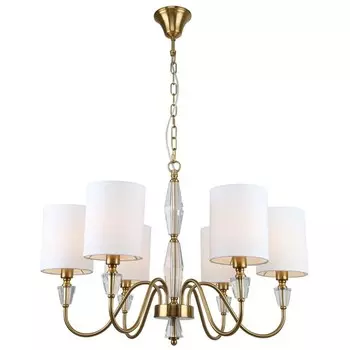 Люстра подвесная Estetio 6xE14 40Вт, размер 68x68x70-106 см, цвет бронза