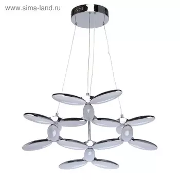 Люстра подвесная "Фленсбург" 54W LED хром 66x66x277см