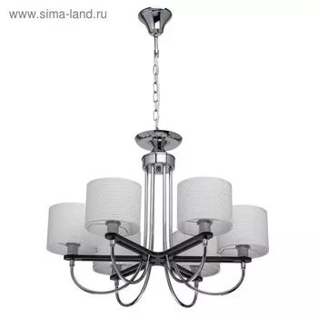 Люстра подвесная "Форест" 6x40W E14 хром 65x65x124см