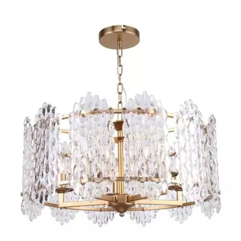 Люстра подвесная Glazgo 5xE14 40Вт, размер 61x61x40-71 см, цвет бронза