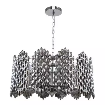 Люстра подвесная Glazgo 5xE14 40Вт, размер 61x61x40-71 см, цвет хром