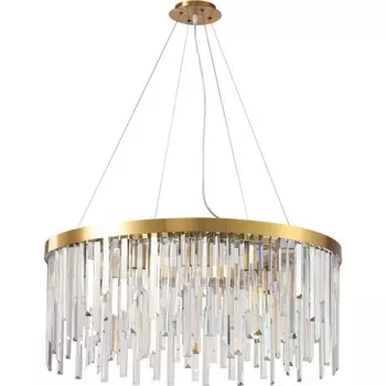 Люстра подвесная хрустальная Venecia 12xE14 40Вт, размер 80x80x45-110 см, цвет бронза