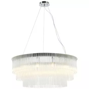 Люстра подвесная Imposio 12xE14 40Вт, размер 80x80x45-150 см, цвет хром