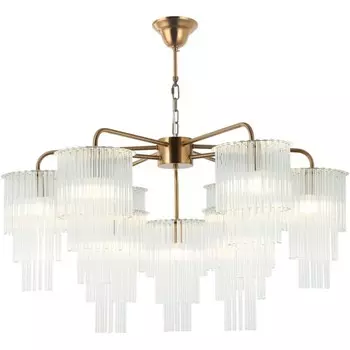 Люстра подвесная Imposio 9xE14 40Вт, размер 100x100x69,5-150 см, цвет бронза