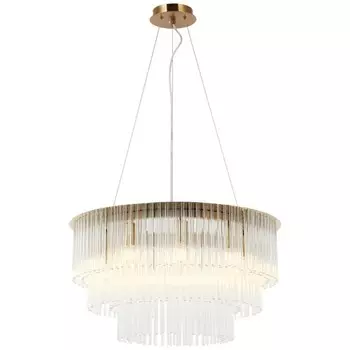 Люстра подвесная Imposio 9xE14 40Вт, размер 60x60x45-150 см, цвет бронза