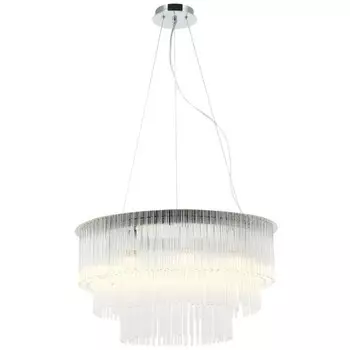 Люстра подвесная Imposio 9xE14 40Вт, размер 60x60x45-150 см, цвет хром