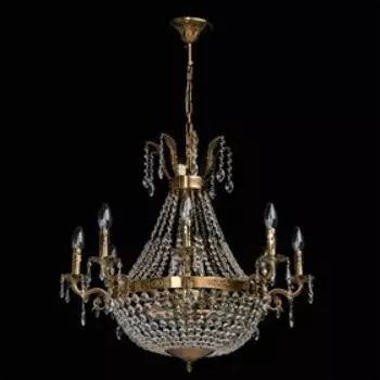 Люстра подвесная "Изабелла" 11x60W E14 бронза 68x68x125см