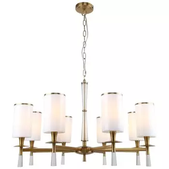 Люстра подвесная Leader 8xЕ14 40Вт, размер 80x80x64-99,5 см, цвет бронза