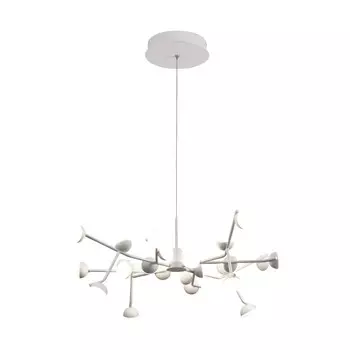 Люстра подвесная Mantra Adn, LED, 3960Лм, 3000К, 350 мм, цвет матовый белый