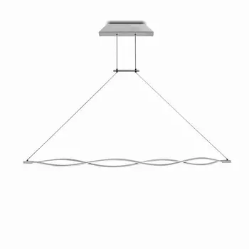 Люстра подвесная Mantra Sahara, LED, 3400Лм, 3000К, 1370х44х1165 мм, цвет серебристый