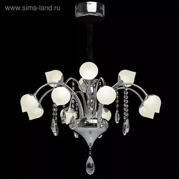 Люстра подвесная "Нанси" 12x3W LED хром 60x60x215см