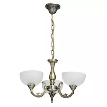 Люстра подвесная "Олимп" 3x60W Е27 бронза 50x50x102см