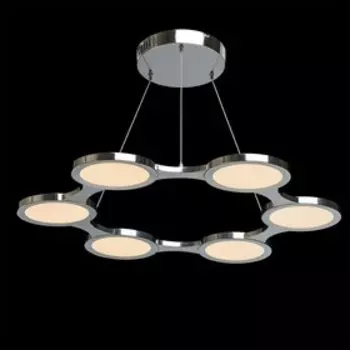 Люстра подвесная "Платлинг" 6x10W LED хром 70x70x285см