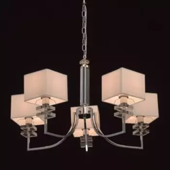 Люстра подвесная "Прато" 5x40W Е14 хром 70x70x116см