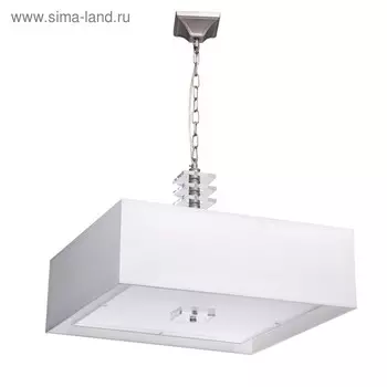 Люстра подвесная "Прато" 6x40W Е14 никель 55x55x105см