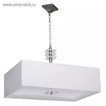 Люстра подвесная "Прато" 8x40W Е14 хром 68x45x114см