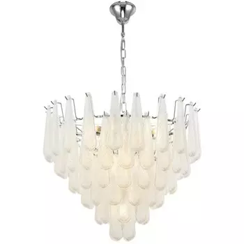 Люстра подвесная Prefecto 19xE14 40Вт, размер 80x80x84-150 см, цвет хром