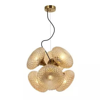 Люстра подвесная Roxie 6xG9 LED 5Вт, размер 36,5x36,5x40-150 см, цвет бронза