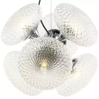 Люстра подвесная Roxie 6xG9 LED 5Вт, размер 36,5x36,5x40-150 см, цвет хром