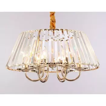 Люстра подвесная с хрусталём Ambrella light, Traditional, TR5039, E14, цвет золото