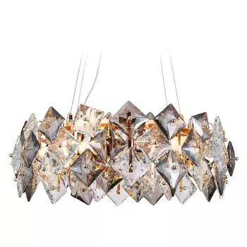 Люстра подвесная с хрусталём Ambrella light, Traditional, TR5186, E14, цвет золото