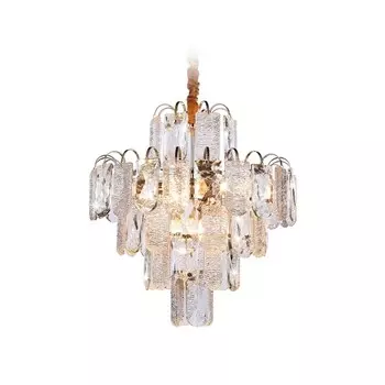 Люстра подвесная с хрусталём Ambrella light, Traditional, TR5231, E27, цвет золото