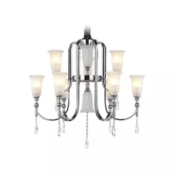 Люстра подвесная с хрусталём Ambrella light, Traditional, TR3249, 9хE14, цвет хром