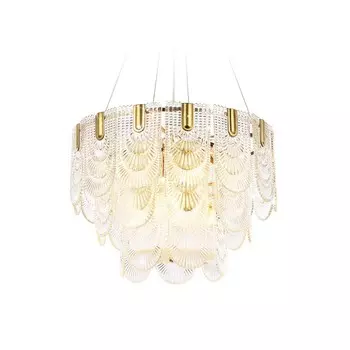Люстра подвесная с хрусталём Ambrella light, Traditional, TR5388, E27, цвет золото