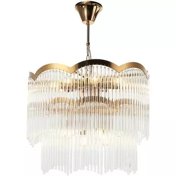 Люстра подвесная Seauty 12xE14 40Вт, размер 50x50x56-150 см, цвет бронза