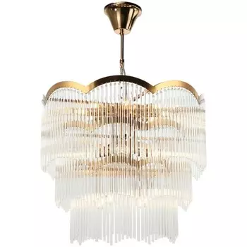 Люстра подвесная Seauty 16xE14 40Вт, размер 61x61x69-150 см, цвет бронза