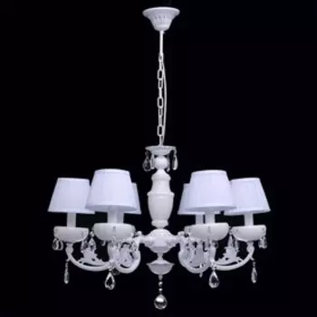 Люстра подвесная "Селена" 6x40W E14 белый 70x70x115см