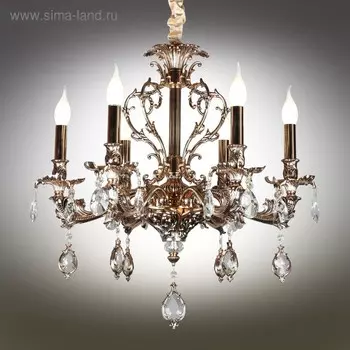 Люстра подвесная Senis 6x40Вт E14 Золото 60x60x125см