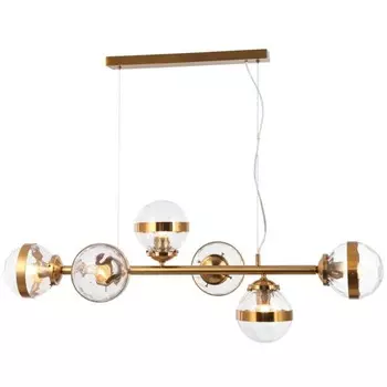 Люстра подвесная Sogno 6xE27 40Вт, размер 105x39,5x38-150 см, цвет бронза