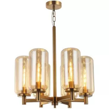 Люстра подвесная Stilfort Bauers 6xE27 40Вт, размер 60x60x71,5-150 см, цвет бронза