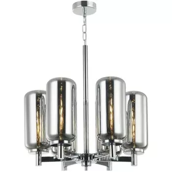 Люстра подвесная Stilfort Bauers 6xE27 40Вт, размер 60x60x71,5-150 см, цвет хром