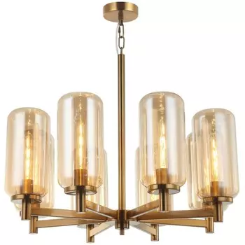 Люстра подвесная Stilfort Bauers 8xE27 40Вт, размер 80x80x71,5-150 см, цвет бронза
