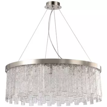 Люстра подвесная Stilfort Frostyle 12xE14 40Вт, размер 80x80x40-110 см, цвет глянцевый никель