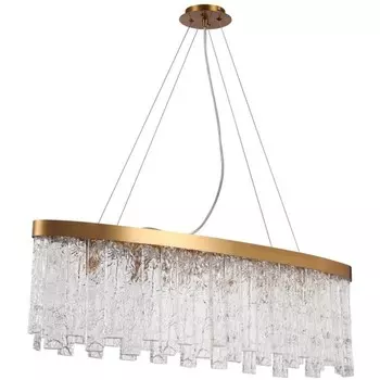 Люстра подвесная Stilfort Frostyle 6xE14 40Вт, размер 90x20x40-100 см, цвет бронза