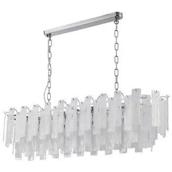 Люстра подвесная Stilfort Glowice 12xE14 40Вт, размер 120x30x50-80 см, цвет хром