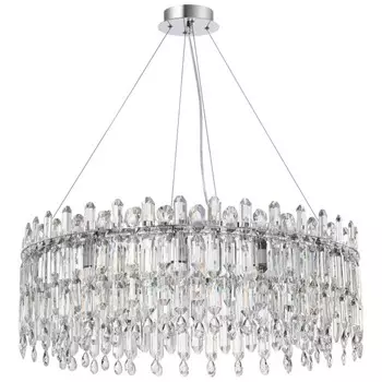 Люстра подвесная Stilfort Legacy 12xE14 40Вт, размер 80x80x60-100 см, цвет хром