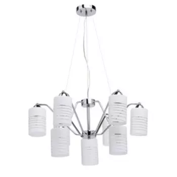 Люстра подвесная "Техно" 9x40W E14 хром 70x70x168см