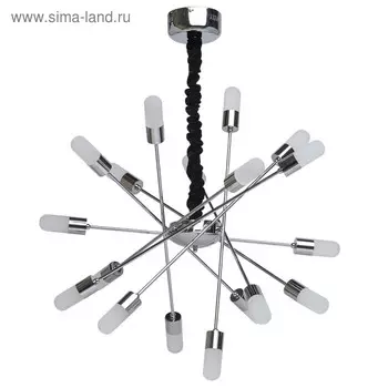 Люстра подвесная "Вега" 18x3W LED хром 70x70x216см