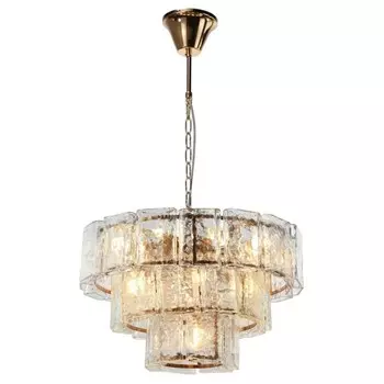 Люстра подвесная Verona 13xE14 40Вт, размер 60x60x86 см, цвет бронза