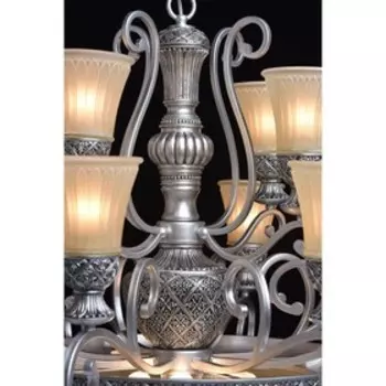 Люстра подвесная "Версаче" 16x60W E27 серебро 100x100x405см