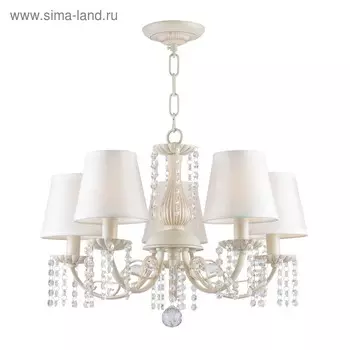 Люстра Poletta, 5x40Вт E14, цвет белый