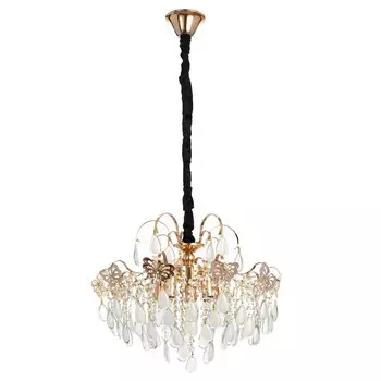 Люстра «Полина» 560 Вт Е14 золото 505041 см SVK