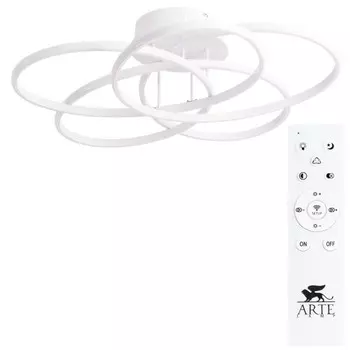 Люстра POLLI, 190Вт LED, 3000-6000К, 10600лм, цвет белый