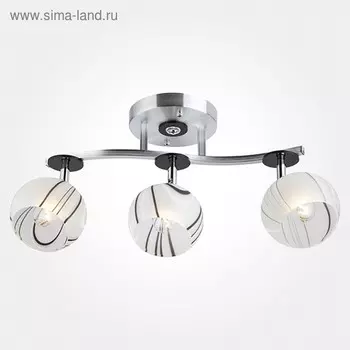 Люстра Polo 3x60Вт E27 серебряный